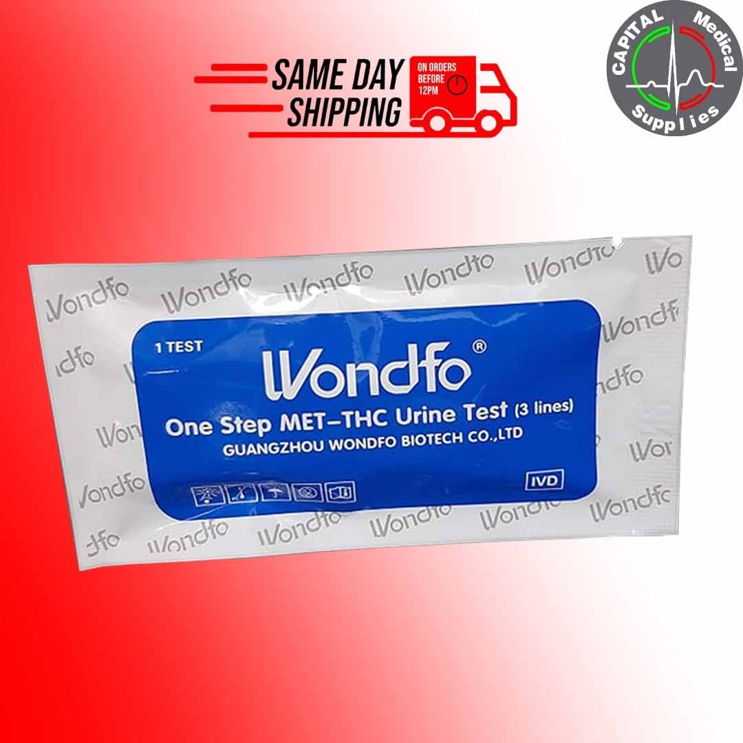 Urine Drug test kit MET/THC 3lines (Category: Health Monitors & Weighing Scales) located in Caloocan City. Submitted by gilpo052265729 (Listing ID 1397047536, Image 1). Description: ● Wondfo ● One Step MET-THC Urine Test (3 lines) ● Transfer 4 drops of sample into the sample well ● Read result in 4 minutes ● keep away from sunlight ● keep dry ● Single use ● 1 pc.