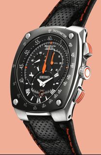 ( 已售出 ) 全新Vintage Seiko Sportura Alarm Chronograph w/ Leather Strap64202895258883110