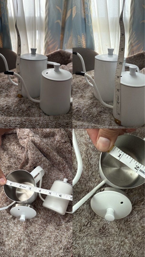 White Gooseneck Coffee Kettle (Category: Coffee & Tea Tableware) located in Mandaluyong City. Submitted by fv_merch (Listing ID 1397203080, Image 3). Description: 300 ml - 180 Php 600 ml - sold out 🔥 brand new for your coffee drip and for cafes limited quantities left.