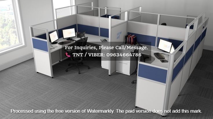 workstation table desk office partition furnitures (Category: Coffee & Tea Tableware) located in Taguig. Submitted by emmandalyn (Listing ID 1397037959, Image 2). Description: For inquiry, Quotation, estimate and orders please call us for faster transaction or kindly send your floor plan layout via email: Look for Ms. 𝐌𝐀𝐑𝐈𝐅𝐄 -Sale's Executive- 📞 V I B E R NUMBER - 𝟎𝟗𝟔𝟑𝟒𝟔𝟔𝟒𝟕𝟖𝟔 📞 W H A T S APP NUMBER - 𝟎𝟗𝟔𝟑𝟒𝟔𝟔𝟒𝟕𝟖𝟔 📩 E