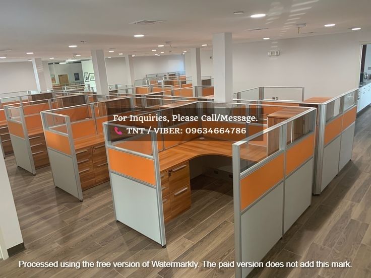 workstation table desk office partition furnitures (Category: Coffee & Tea Tableware) located in Taguig. Submitted by emmandalyn (Listing ID 1397037959, Image 1). Description: For inquiry, Quotation, estimate and orders please call us for faster transaction or kindly send your floor plan layout via email: Look for Ms. 𝐌𝐀𝐑𝐈𝐅𝐄 -Sale's Executive- 📞 V I B E R NUMBER - 𝟎𝟗𝟔𝟑𝟒𝟔𝟔𝟒𝟕𝟖𝟔 📞 W H A T S APP NUMBER - 𝟎𝟗𝟔𝟑𝟒𝟔𝟔𝟒𝟕𝟖𝟔 📩 E
