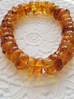 13mm純天然琥珀金珀手串22g天然金珀南瓜珠手串有鑒定證書#保真純天然水晶玉石琥珀珠寶64211994371459110