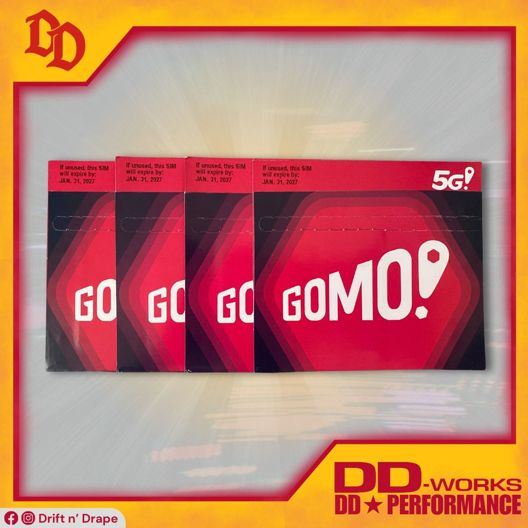 30gb GOMO SIM CARD Globe Telecom Internet Mobile Data Connection (New/Sealed) (Category: Sim Cards) located in Pila. Submitted by driftndrape (Listing ID 1396044655, Image 1). Description: ✅GOMO SIM CARD (BRAND NEW & SEALED) 📍Pila or Los Baños, Laguna | PH 📦LBC, JnT, Lalamove .