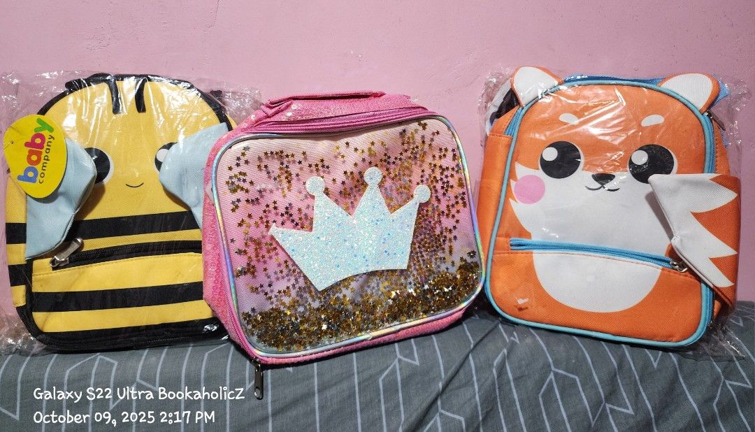 Baby Company insulated lunch bag (Category: Diaper Bags & Wetbags) located in Antipolo. Submitted by bookaholicz_dettori (Listing ID 1397275422, Image 1). Description: Baby company Lunch bag ₱199 💸each - brandnew from SM baby company -insulated MOP: Gcash/Bank transfer No SCO / No COD Payment first.