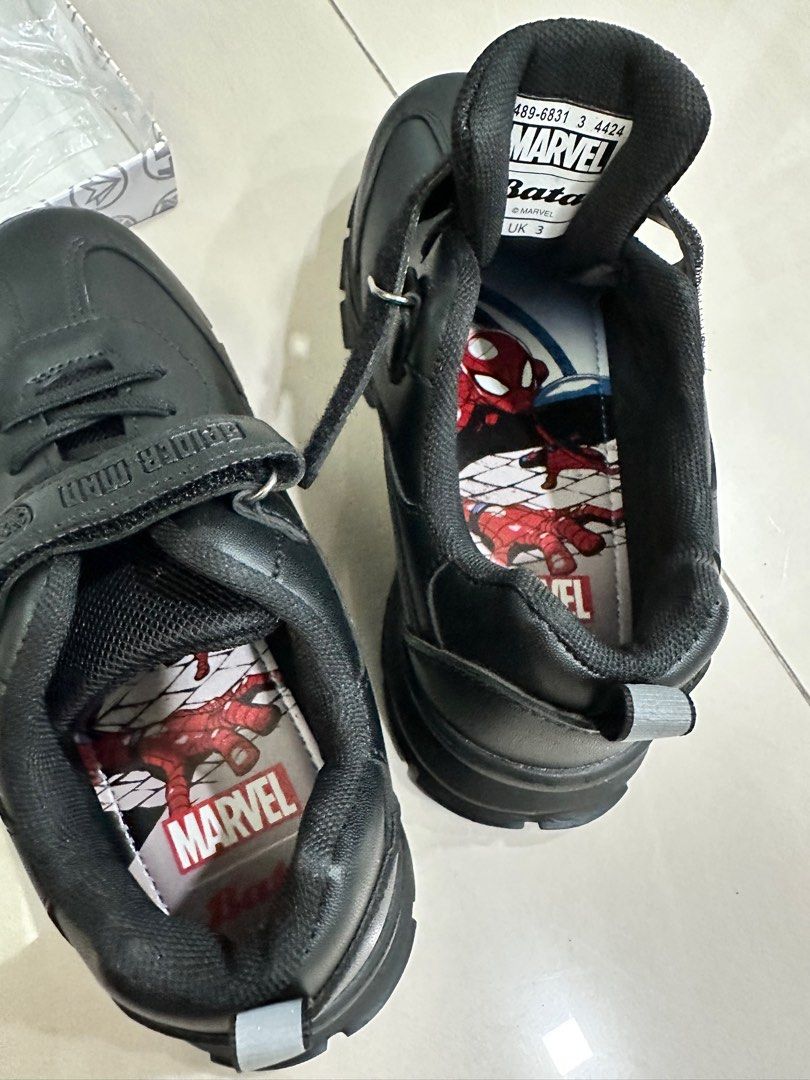 Bata Marvel (Category: Babies & Kids Fashion) located in Rawang. Submitted by alice134 (Listing ID 1397262294, Image 2). Description: Kid shoe size uk 3 Brand New RM38 Original price is RM79.90.