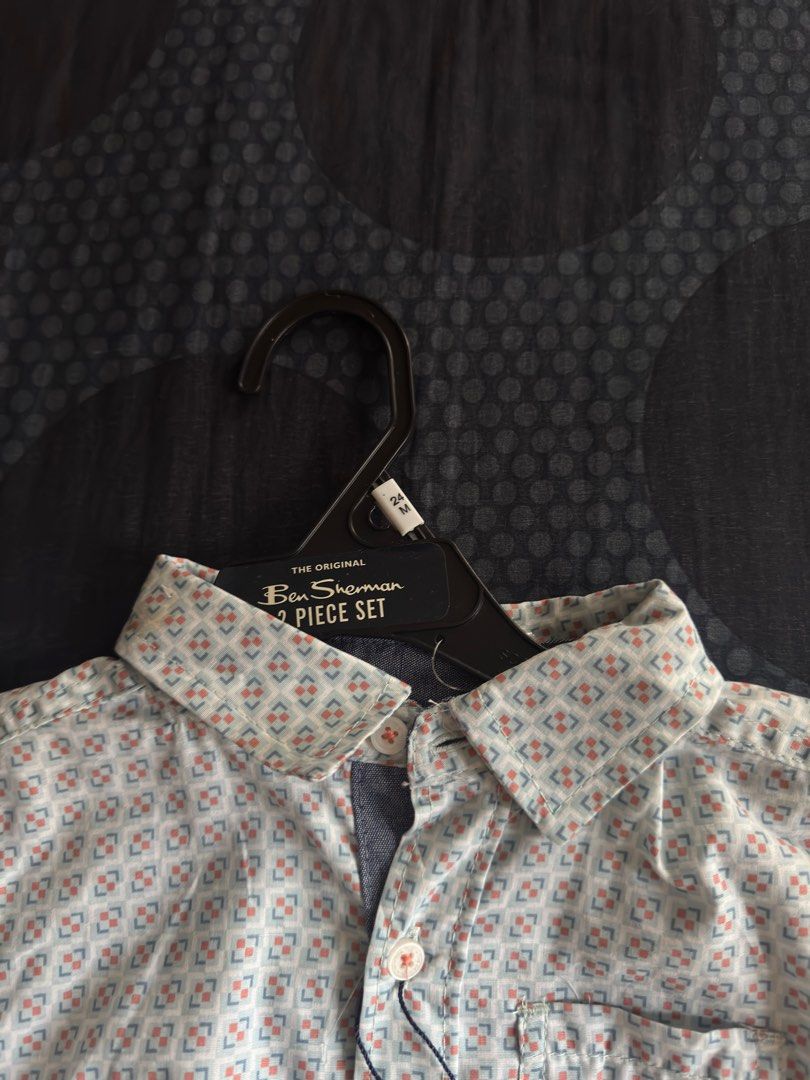 Ben Sherman Shirt and shorts (Category: Babies & Kids Fashion) located in Caloocan City. Submitted by knackknicks (Listing ID 1397263939, Image 2). Description: Ben Sherman Shirt and shorts for boys. Ideal for 2YO or 24 months and below. Selling as a set..