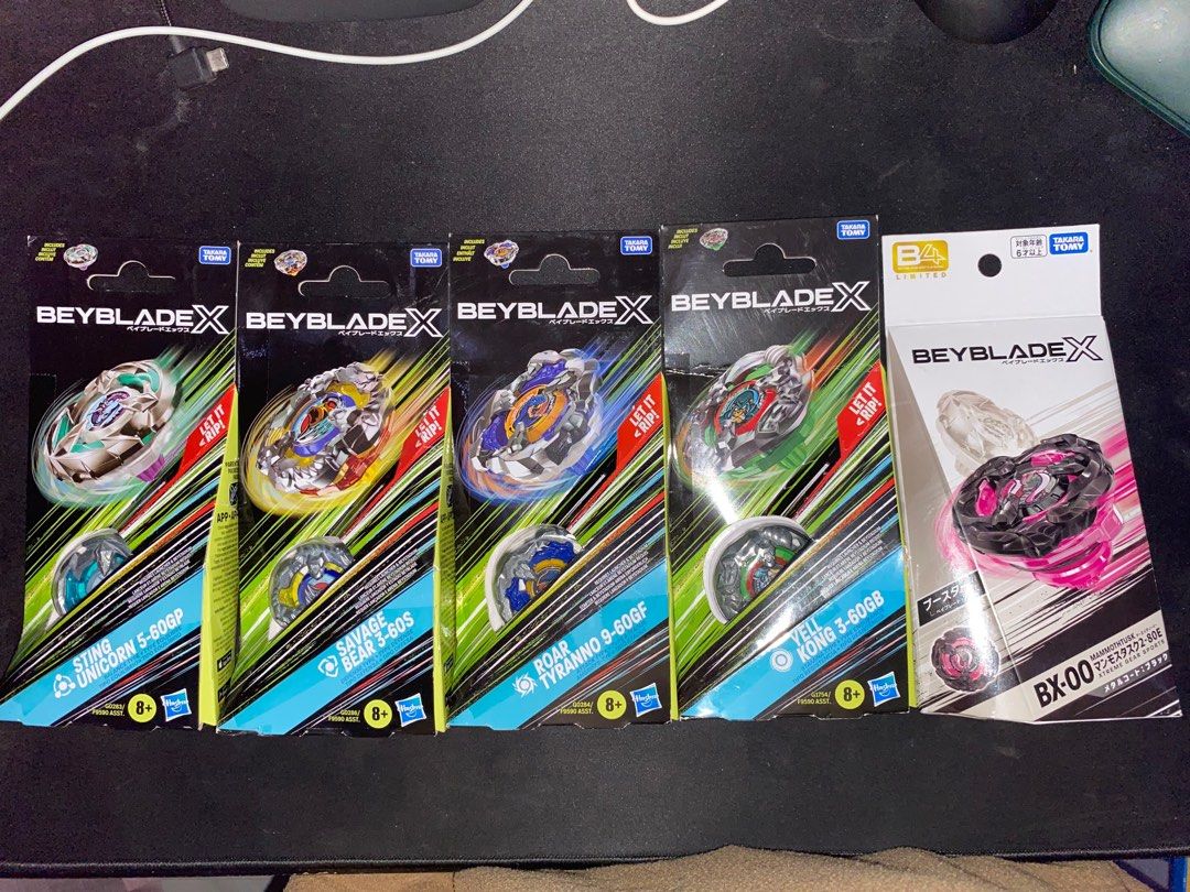Beyblade X Sealed Parts (Category: Action & Battle Toys) located in Pasig City. Submitted by bl5nk (Listing ID 1397268303, Image 1). Description: For Sale‼️, mga Suki @everyone Sealed BBX parts, If Take All Php 2500.00 only Shipping fee will be shouldered by buyer thru Lalamove/ Grab. Location : Pinagbuhatan Pasig Payment Method: UB/Maya/GoTyme Per Bundle (Blade and Bit) - Php 200.00 each, Take All Php 600.00 Hasbro Sting Unicorn Blade and GearPo