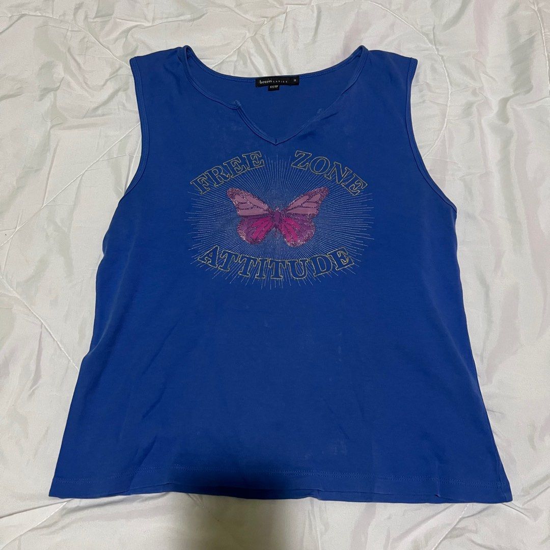 Bossini Ladies Blue Tank Top (Category: Sleeveless) located in Cebu City. Submitted by dogtooth435 (Listing ID 1397334664, Image 1). Description: .