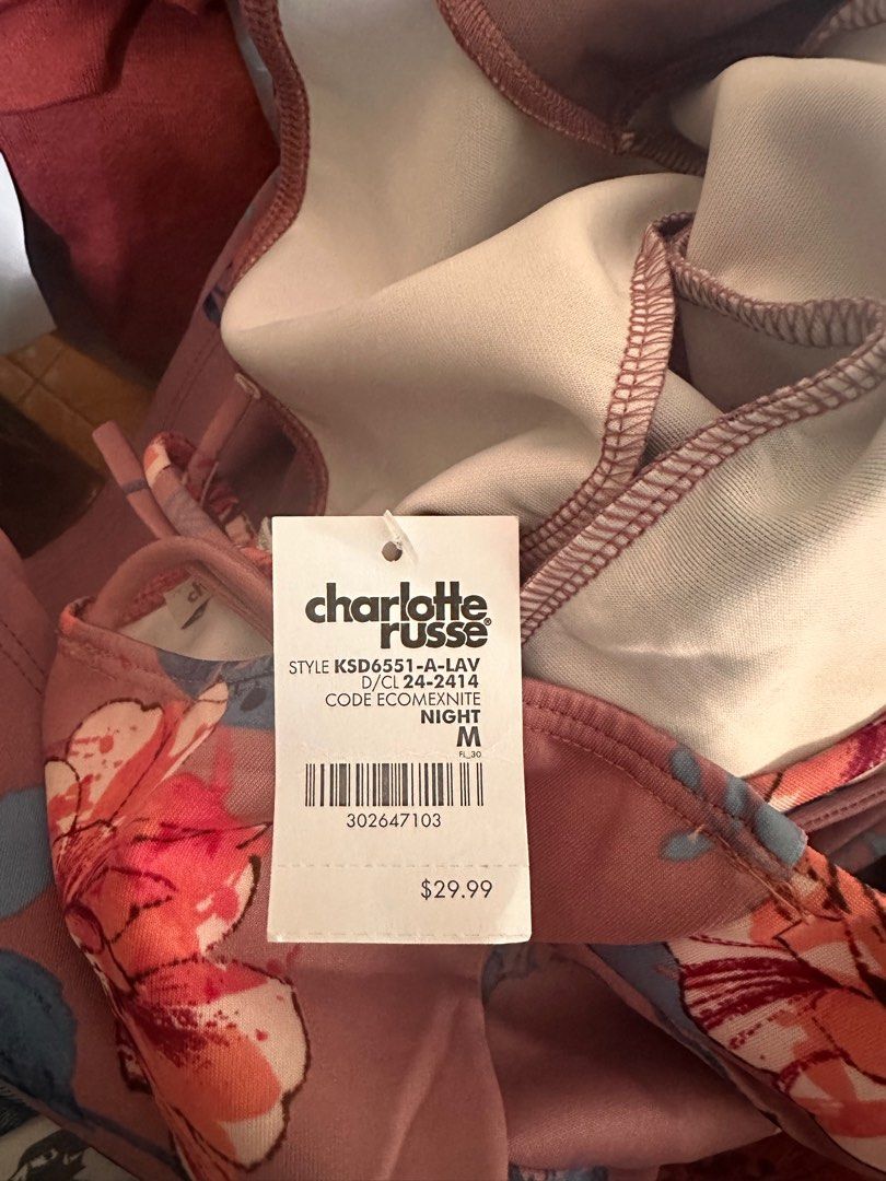 Charlotte Russe Night Dress Medium (Category: Dresses) located in Cebu City. Submitted by balikbayanboxitems (Listing ID 1397288845, Image 2). Description: Never worn, with tag. Purchased in the USA.
