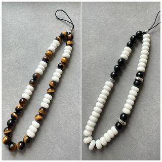 DIY 手機繩 天然水晶石 8m黑碧璽 硨磲 黃虎眼64228236854657110