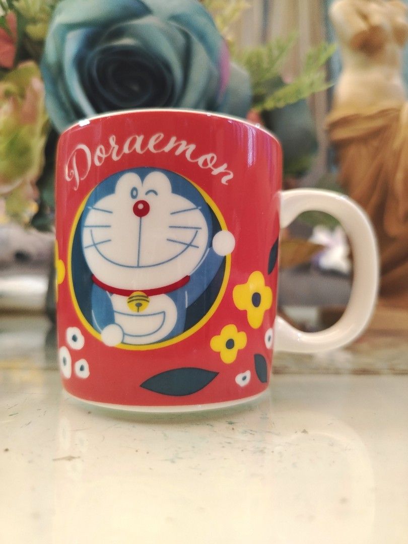 Doraemon × Suntory Red Floral Teacup Mug (Category: Coffee & Tea Tableware) located in San Fernando. Submitted by jpmarketplace2023 (Listing ID 1397332818, Image 2). Description: 💚 All items are authentic from Japan. 💛 MOP: GCash (❌️ GCash Protect) 🩵 MOD: LBC only (❌️ S. Checkout, COD, COP) 💙 Meet-up: Vista Mall, San Fernando, Pampanga 💜 All items are on-hand. 🧡 First to pay gets the item first. ❤️ Breakable items are packed with care and c