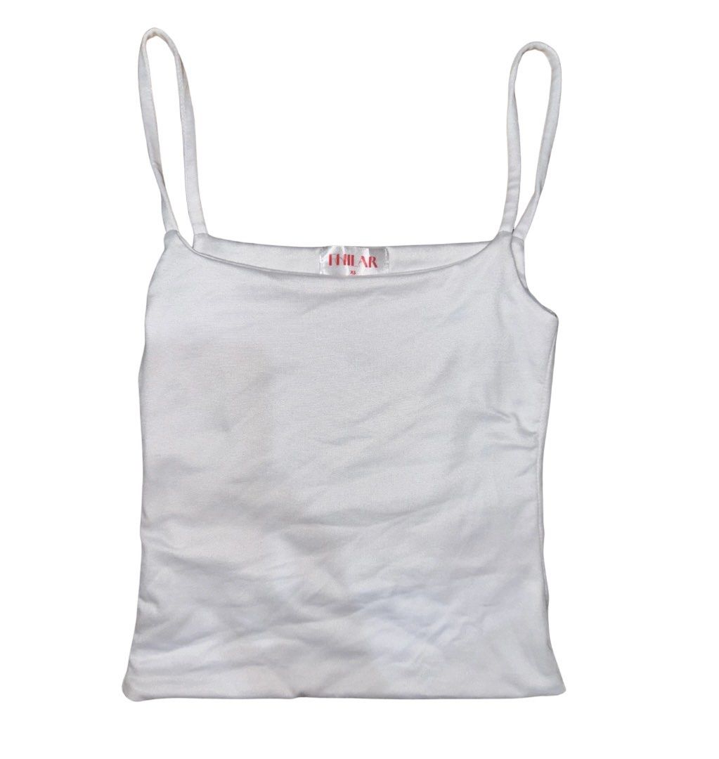 Fhilar white tank top (Category: Sleeveless) located in Davao. Submitted by bubbytea.closet (Listing ID 1397392053, Image 1). Description: .