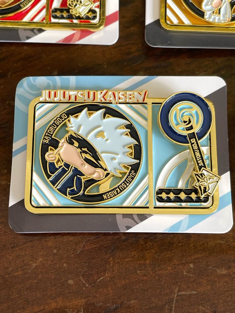 Jujutsu Kaisen Miniso Blind Box (Category: Designer & Blind Box Toys) located in Antipolo. Submitted by littlemisstrinkets (Listing ID 1397265481, Image 2). Description: FOR SALE | WTS LFB - JUJUTSU KAISEN MINISO METAL BADGE BLIND BOX ₱250 each (Original Price ₱499) ₱1700 take all w/ motherbox RFS: Just wanted Yuji and Geto New; Good condition - Only opened to check but never used/displayed - Gojo - Megumi - Mahito - Sukuna - Nanami - Nobara (2) 