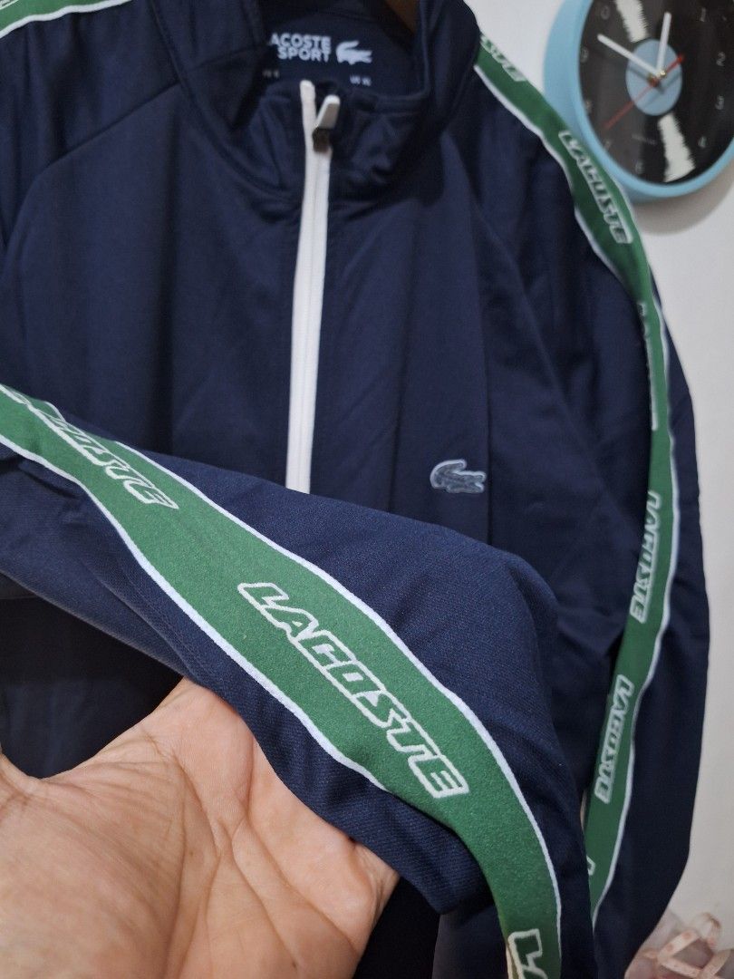Lacostr tracksuit set (Category: Sets & Coordinates) located in Muntinlupa City. Submitted by kstefanomela14 (Listing ID 1397403515, Image 3). Description: L A C O S T E - tracksuit set ( jacket + sweatpants ) Large - 21 x 28 XL - 22 x 29 Cod Cop lalamove LBC.