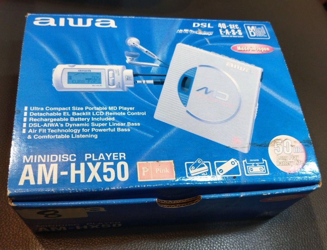 AIWA 高音質 MDプレーヤー AM-HX50 元箱一式 未使用 2025年最新】Yahoo!