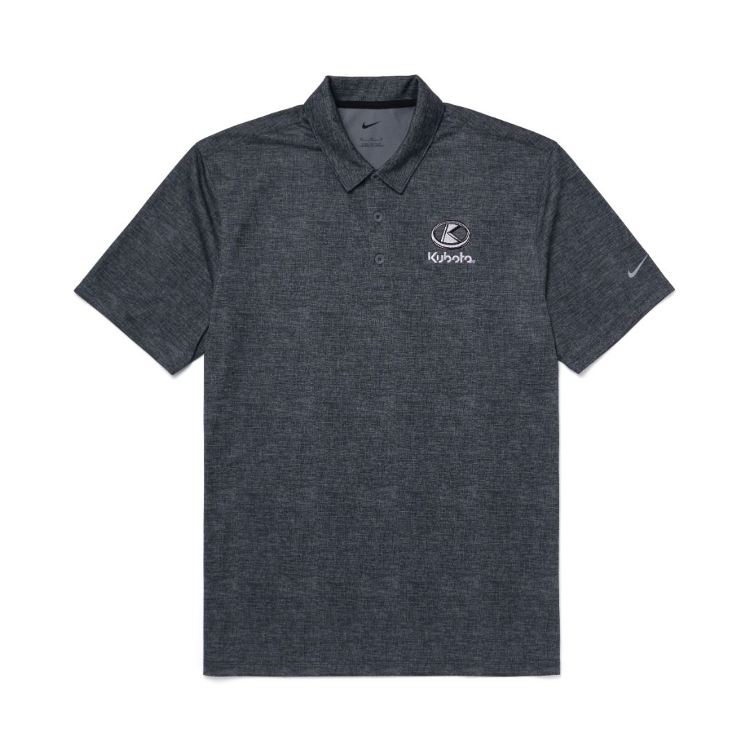 Nike Anthracite Luxe Polo by Kubota (Category: Tshirts & Polo Shirts ) located in Las Pinas. Submitted by snapcartmanila (Listing ID 1397275754, Image 1). Description: Your new everyday polo! Features: Self-fabric collar 3 button placket Fabric: 100% polyester Dri-FIT fabric Color: Cool Grey / Anthracite Original price: $123.