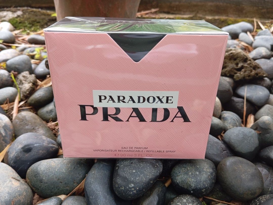 Prada Paradoxe 90ml (Category: Fragrance & Deodorants) located in Singapore. Submitted by ksmik (Listing ID 1397276921, Image 1). Description: - Brand new, sealed Prada Paradoxe Eau de Parfum - 90ml bottle - Feminine fragrance - Ideal for gifting or personal use - Comes in original packaging - More than 50% discount from ichangi pricing.