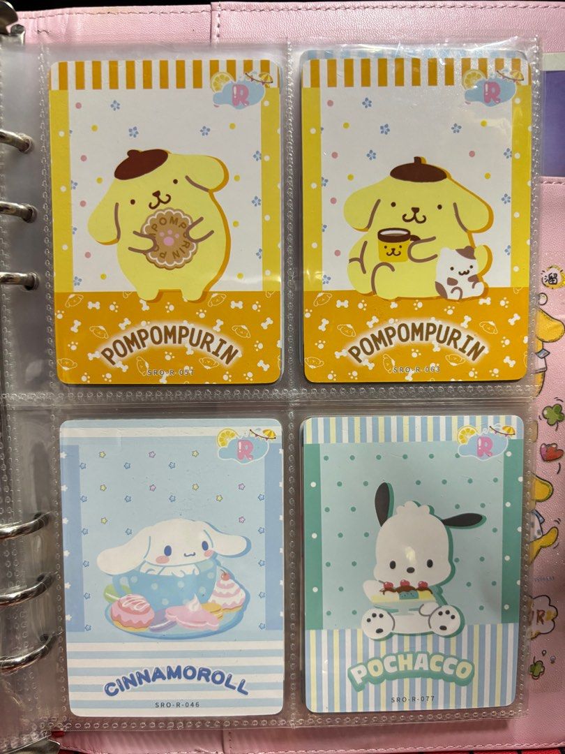 Sanrio Official Trading Cards (Category: Raw Singles) located in Manila. Submitted by yna_2001 (Listing ID 1377268079, Image 2). Description: R - 15 CR - 20 SR - 25 .