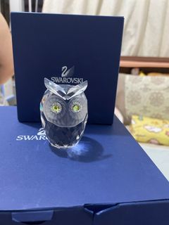 Swarovski大貓頭鷹水晶擺設 生日禮物64204533425539110