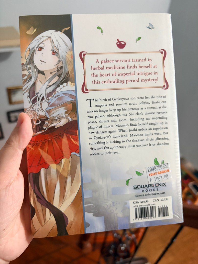 The Apothecary Diaries Volume 5 (Category: Storybooks) located in Mandaluyong City. Submitted by betchaysclutter (Listing ID 1397254849, Image 2). Description: Duplicate copy Brand new.