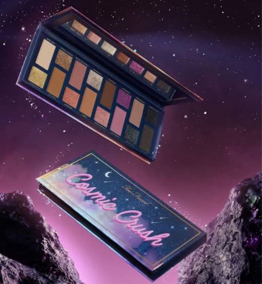 Too faced eyeshadow (Category: Makeup) located in San Juan City. Submitted by cashfrancefashioncosmetics_ph (Listing ID 1397274164, Image 2). Description: ‼️Too Faced Cosmic Crush Out Of the World Eye Shadow Palette Too Faced Cosmic Crush High-Pigment Eyeshadow Palette features 16 wearable, highly-pigmented & ultra-modern shades with futuristic outer space vibes. 8 eyeshadow 14.32g 8 eyeshadow 7.52g too faced cosmetics 6.8g shades: Milky Way (mat