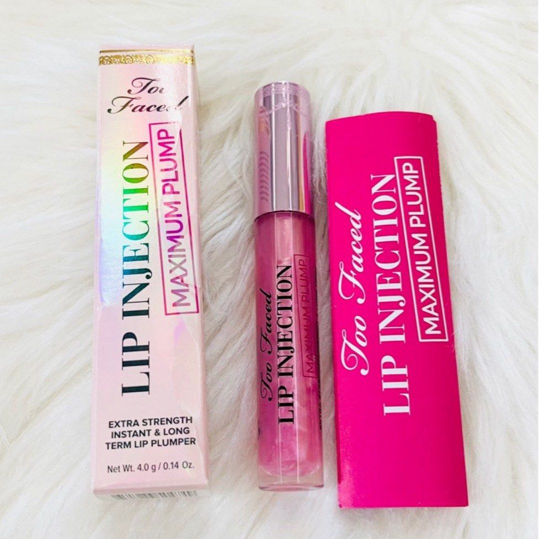 Too Faced Lip Injection Maximizer Plump (Category: Makeup) located in San Juan City. Submitted by cashfrancefashioncosmetics_ph (Listing ID 1397273849, Image 1). Description: Too Faced Lip Injection Maximizer Plump Extra Strength Instant &Long Term Plumper size 4g Authentic Brand new From USA Pm for more details .