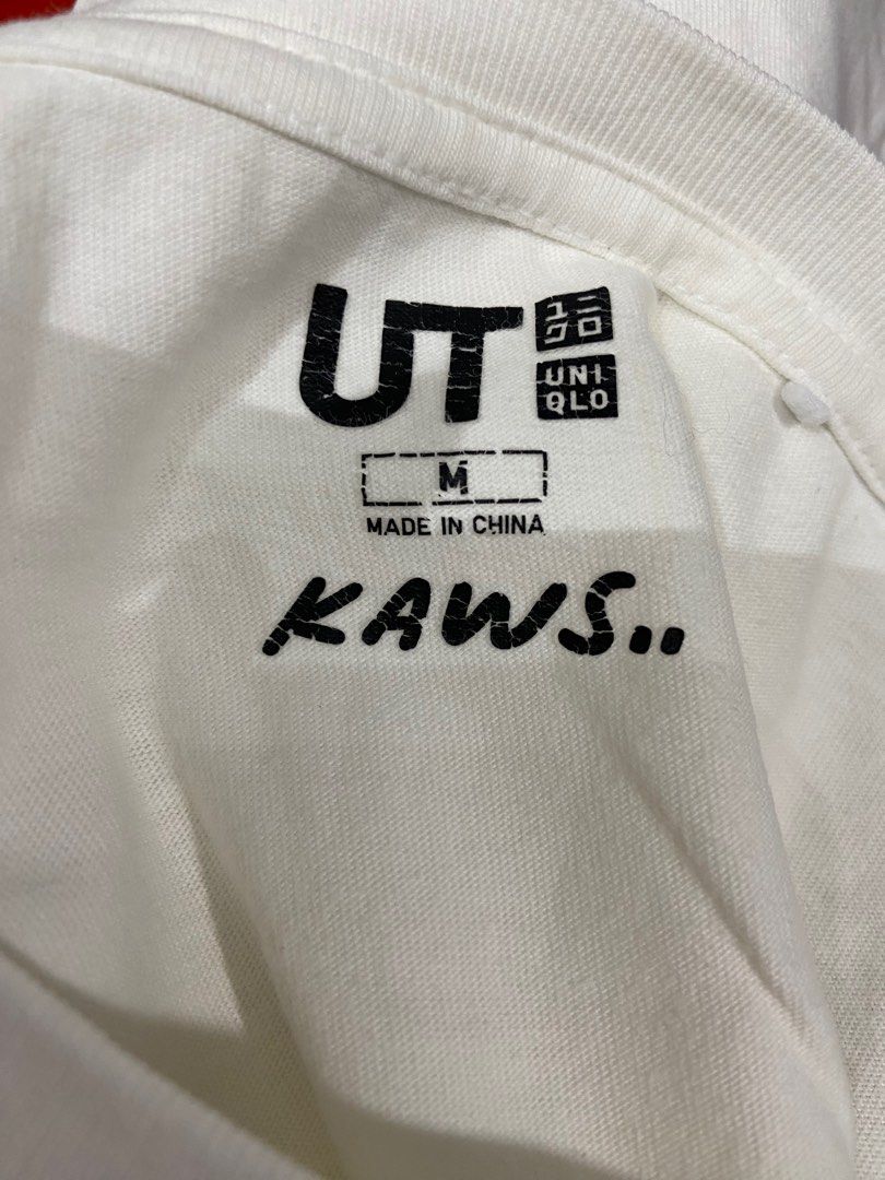 Uniqlo x Kaws Shirt White (Category: Activewear) located in Cebu City. Submitted by jvlz97 (Listing ID 1397256278, Image 2). Description: Excellent Condition Dimes: W20" L 28" .