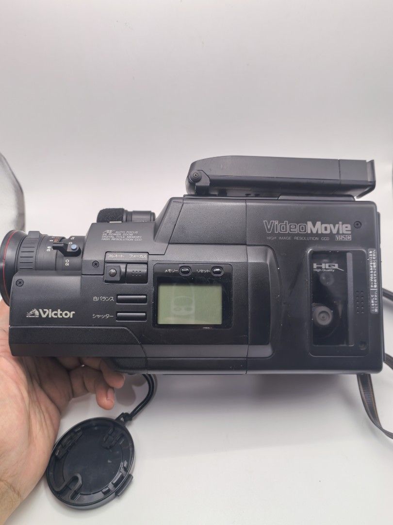 Video Movie camcorder (Category: Cameras) located in Cebu City. Submitted by dudes_villanueva (Listing ID 1397252386, Image 2). Description: Video Movie camcorder Brand: Victor Model: GR-45. Note: Untested‼️‼️‼️ No Battery Pack. Sold as is. All sales final and Non-refundable. 📌This model is also known as the JVC GR-45. It is a VHS-C camcorder, often sold as a collectible or prop. 📌Model: Victor Video Movie GR-45 (also known as JVC GR-45) 📌Type