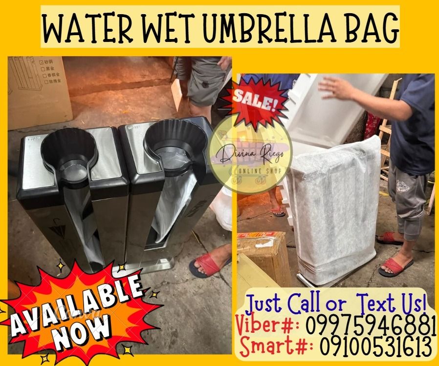 WET UMBRELLA BAG MACHINE LONG & SHORT PLASTIC (Category: Umbrellas) located in Pasig City. Submitted by ayabheldiane-20162 (Listing ID 1397322564, Image 1). Description: 🌏 We Can Deliver Nationwide 👉 AP Cargo, LBC, Lalamove & etc. 📍 HURRRYYYY!!! BUY NOW!!! & GET LESS DISCOUNT 📍 WE'RE ON SALE ❗️ Price: 29,406 🌈 Water Wet Umbrella Bag Machine Specification: Color: Jet Black Material: 410SUS Accessory: One side with 100pcs Short Umbrella bag; T
