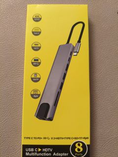 Brand-New USB-C Multi-Function Adapter, 8-in-1