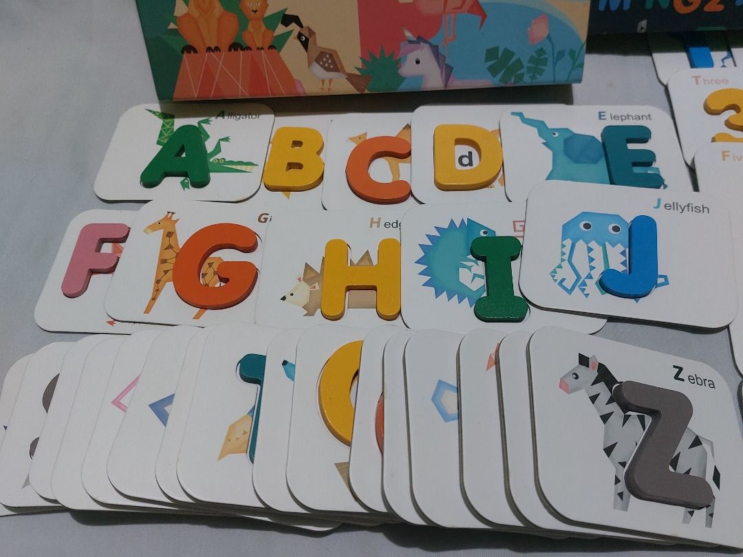 ABC Wooden Letters and Numbers Flashcards (Category: Educational & Learning Toys) located in Paranaque City. Submitted by ca.firstonlinebiz (Listing ID 1401545182, Image 3). Description: Preloved ABC Wooden Letters and Numbers Flashcards Numbers and Alphabet Flash Cards for Toddlers ABC Wooden Letters and Numbers Flashcards Set Preschool Activities Matching Puzzle Games Educational Montessori Toys for Kids Age 2 3 4 5 Years *missing #1 on ten but