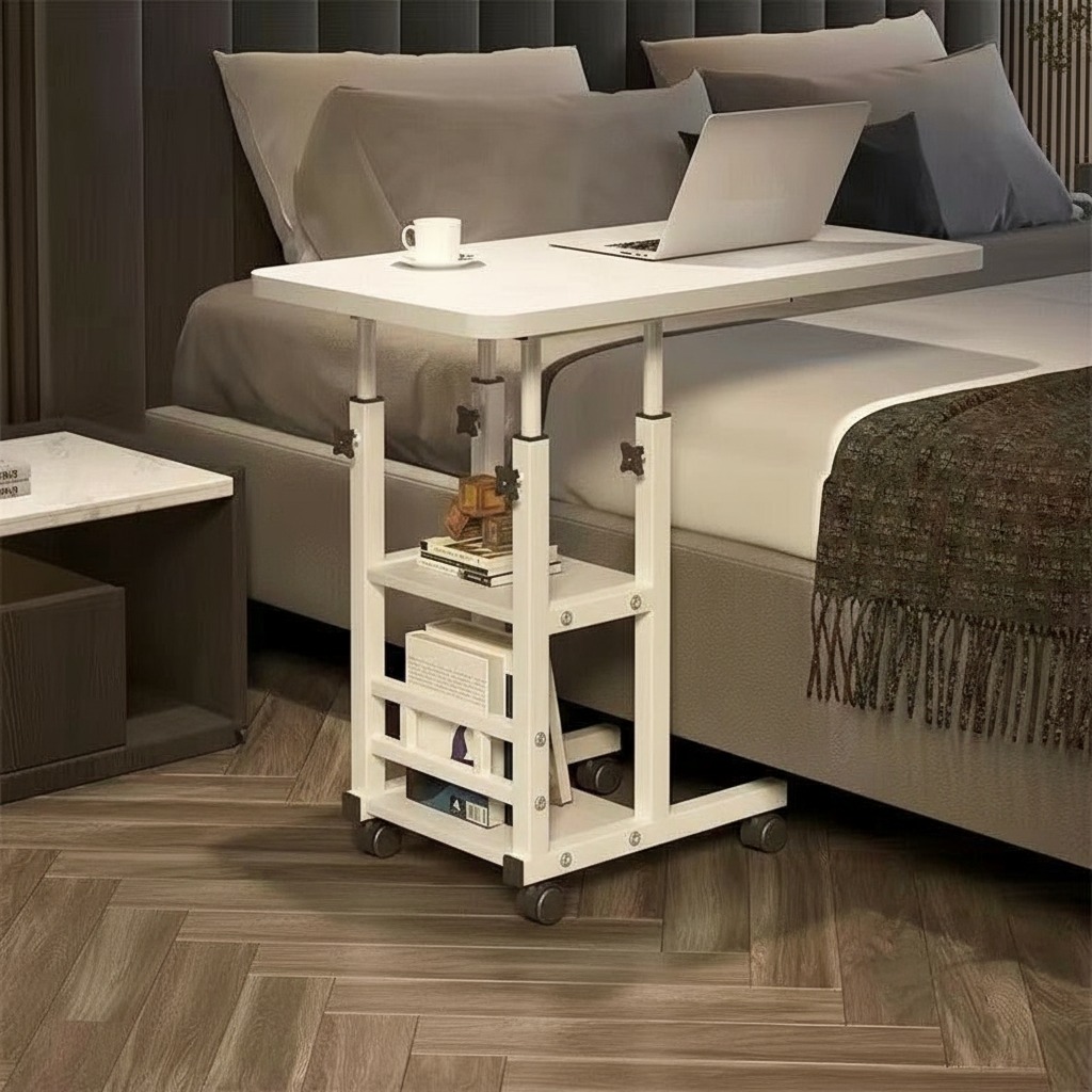 Adjustable Laptop Side Table | Height Adjustable Workstation | Multi ...