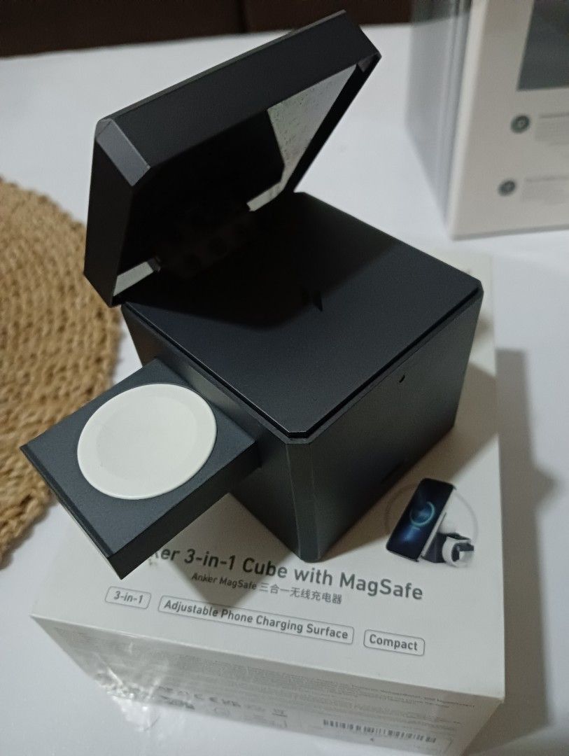 Anker Cube (Category: Cables & Adaptors) located in Manila. Submitted by clevercrystal-cb40 (Listing ID 1401535330, Image 2). Description: The Anker PowerPort Cube is a compact and powerful USB wall charger. Here are some casual specs: - *Key Features:* - Compact size: 2.3 x 2.3 x 2.3 inches (58.5 x 58.5 x 58.5 mm) - 20W USB-C port for fast charging - Supports Power Delivery (PD) and Quick Charge (QC) technologies - Compatible with a wide range o