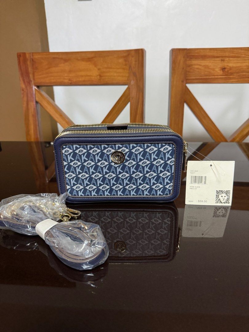 Anne Klein Double Zip Crossbody Bag Camera bag (Category: Cross-body Bags) located in Kawit. Submitted by akdadigital (Listing ID 1401554460, Image 2). Description: Anne Klein Sling Bag Camera Bag brand new 2 zip mpo with unnoticeable flaw .