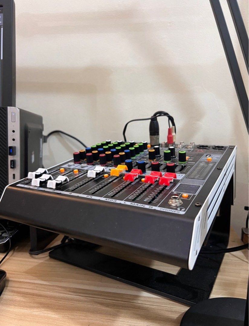 Titanium audio Mixer (Category: Other Audio Equipment) located in Pasig City. Submitted by jcrobl3 (Listing ID 1401549668, Image 3). Description: - Multi-channel audio mixer - Features faders, knobs, and buttons for audio adjustments - In good working condition Bihira lang nagagamit since di na ko nag live stream.. No box included.. unit and power cable only.. prefer na u pick it up dito sa location since walang box..