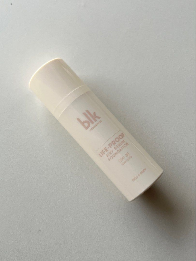 BLK Airy Serum Foundation (Oat) (Category: Makeup) located in Pasay City. Submitted by beansshop (Listing ID 1401630119, Image 1). Description: - shade Oat - swatched this once only RFS: wrong shade (for beauty products, I only sell brand new and swatched / slightly used only) MOD: Lalamove / Gogoexpress / J&T (every Wednesday drop off) MOP: GCash .