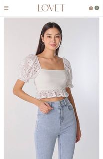 100+ Lovet eyelet top For Sale Blouses Carousell Singapore