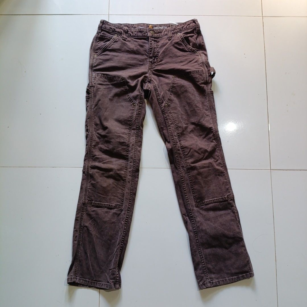 Carhartt Original Fit Double Knee (Category: Jeans) located in Minglanilla. Submitted by thriftdig (Listing ID 1401654583, Image 1). Description: Carhartt Original Fit Double Knee Women Size 4 Regular on Tag W 30 X L 38 Leg Opening 7.5 #carousell #vintageshirt #vintage #pants #vintagepants #carhartt.