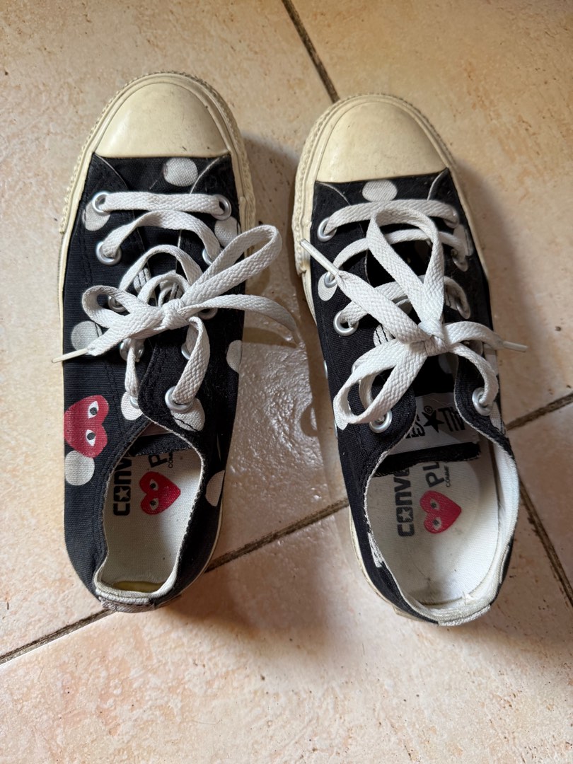 Converse Comme de Garcons Black White Shoes Sepatu Hitam Putih