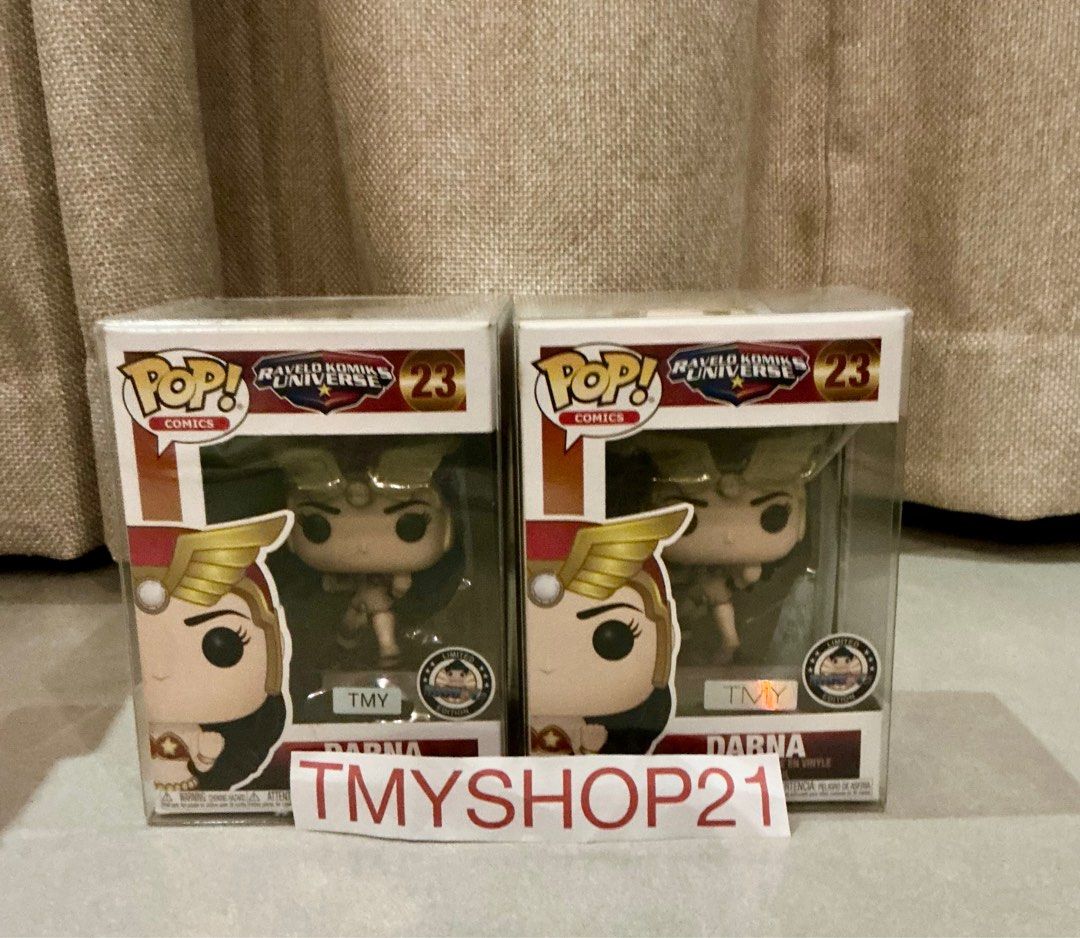 Funko Pop! Marvel Komiks Universe Darna #23 (Category: Figurines & Statues) located in Bacolod City. Submitted by tmyshop21 (Listing ID 1401691665, Image 1). Description: - Funko Pop! Darna figure - From the Marvel Komiks Universe - Figure number 23 - Brand new, in original packaging - Ideal for Funko Pop! and Darna collectors BNEW SOLD AS SET!.