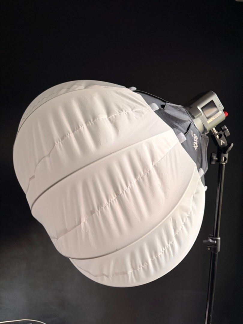 Softbox Esférico Godox CS-65D De 65 Cm - Compatible Con Montura Bowens, Plegable, Ideal Para Estudio Y Vídeo