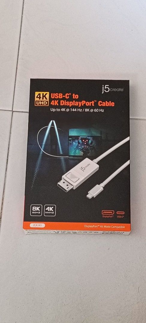 j5create 4K USB-C to 4K DisplayPort Cable