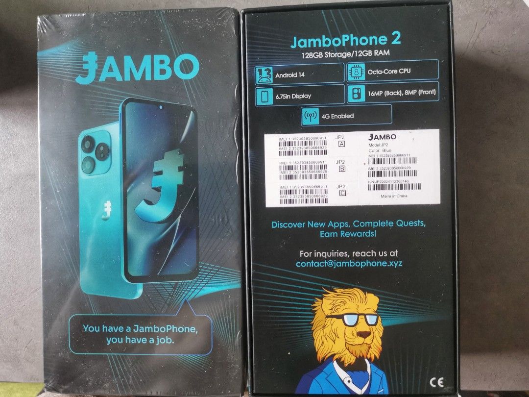 JAMBO JamboPhone 2 智能手機, 手提電話, 手機, Android 安卓手機, Android 安卓其他- Carousell