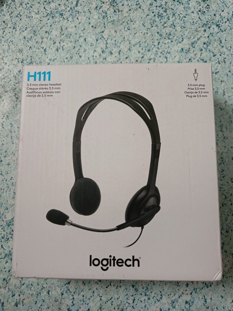 Logitech H111 Stereo Headset (Category: Headphones & Headsets) located in Orani. Submitted by mbfb_btn (Listing ID 1401571219, Image 1). Description: - Logitech H111 Stereo Headset - 3.5mm plug - Built-in microphone - Color: Black - Includes original box - Brandnew Shipping thru J&T.