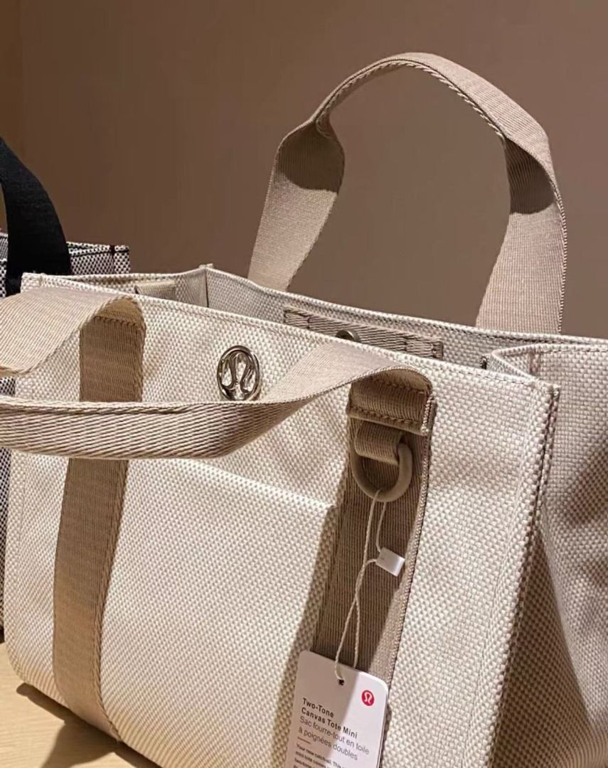 lululemon Two-Tone Canvas Tote Bag, Color Block Style, Women's, Women's  Fashion, Bags & Wallets, Tote Bags on Carousell