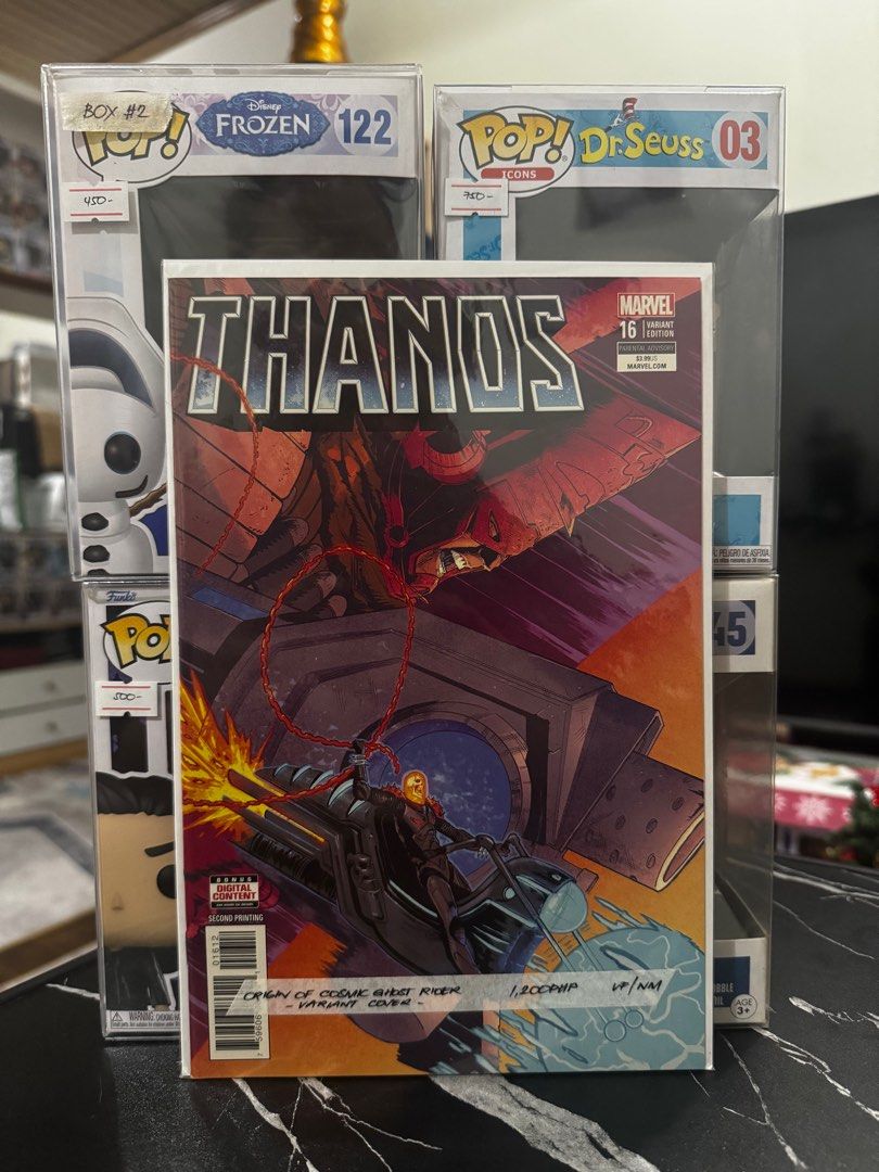 Marvel Thanos #16 Comic Book (Category: Comics & Manga) located in Pateros City. Submitted by lacasadekartonph (Listing ID 1401695237, Image 1). Description: Origin of Cosmic Ghost Rider.