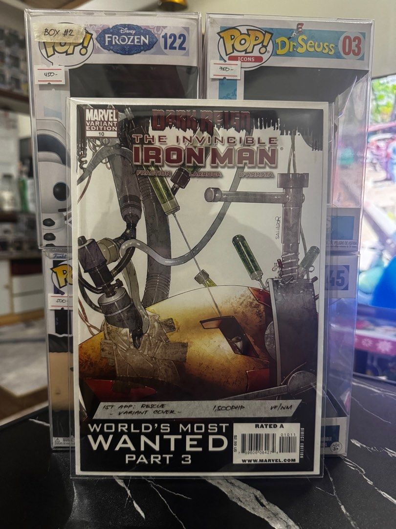 Marvel The Invincible Iron Man #10 Variant Comic Book (Category: Comics & Manga) located in Pateros City. Submitted by lacasadekartonph (Listing ID 1401707494, Image 1). Description: 1st app Rescue.