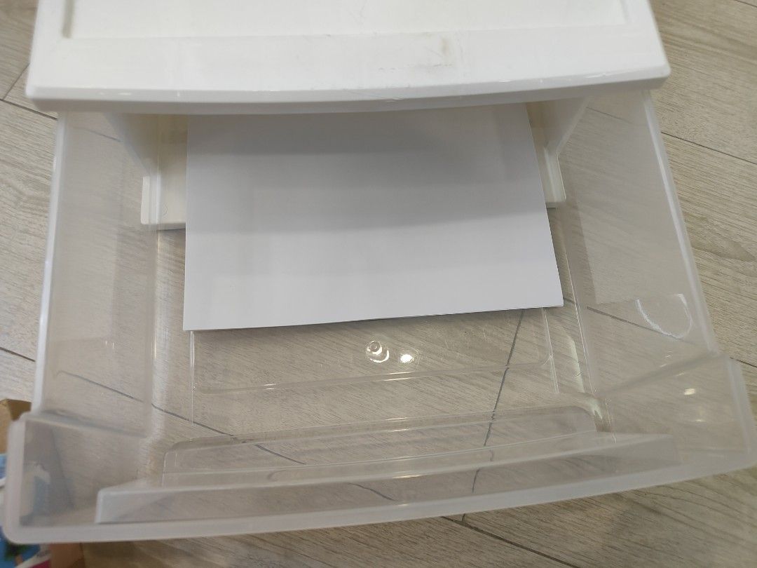 Megabox Drawer (Category: Shelves, Cabinets & Racks) located in Caloocan City. Submitted by cssasot (Listing ID 1401703586, Image 3). Description: - Megabox Drawer - White color - Good condition - Simple and functional design - Ideal for storage and organization kasya A4 may space pa Location: 8th Avenue Caloocan Can deliver anytime.