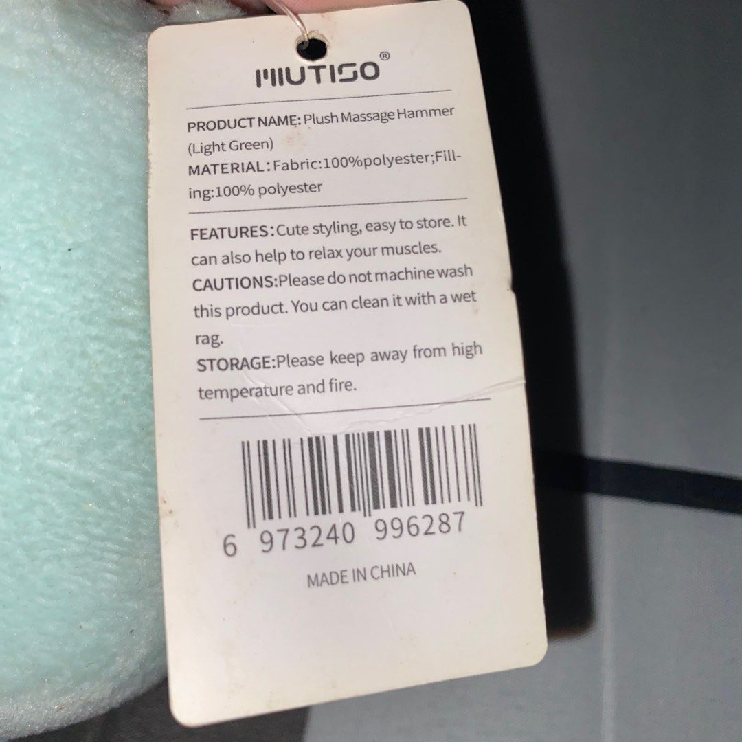 MUTISO Plush Massage Hammer (Category: Massage Devices) located in Manila. Submitted by _jmpxrkkk (Listing ID 1401709364, Image 3). Description: Hello! I’m selling this MUTISO Plush Massage Hammer. Message me if interested. Thanks! :)) RFS; Decluttering .