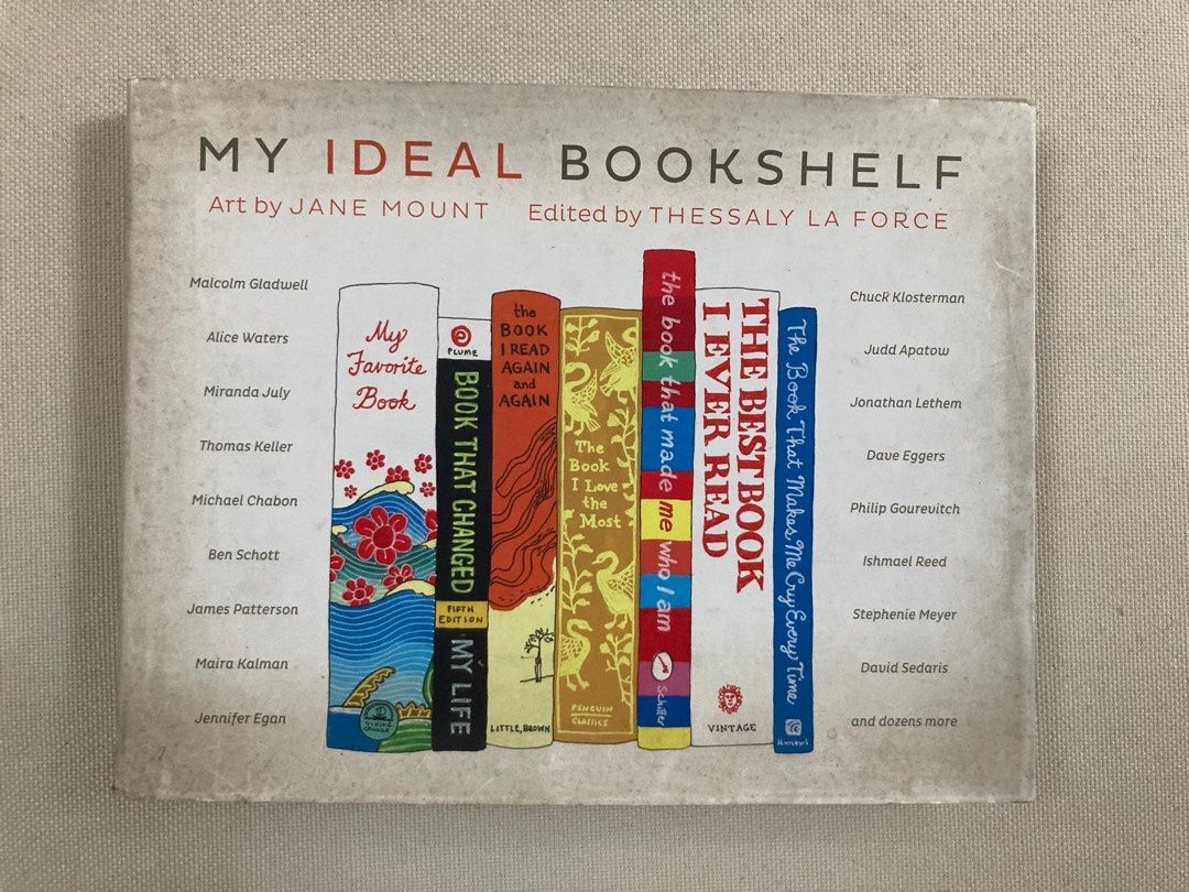 My Ideal Bookshelf by Jane Mount (Category: Storybooks) located in Makati City. Submitted by pjstyle (Listing ID 1401700780, Image 1). Description: Preloved hardcover, in solid condition. The books that we choose to keep — let alone read — can say a lot about who we are and how we see ourselves. In My Ideal Bookshelf, dozens of leading cultural figures share the books that matter to them most; books that define their dreams and ambitions and in m